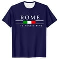 thumbnail image 3 of XIAOCHA Mens Rome Graphic Tee Short Sleeve Crew Neck Top Soft Casual Travel Shirt, 3 of 5