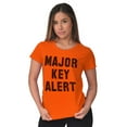 thumbnail image 3 of Major Key Alert Rap Entrepreneur Womens Fitted Plus Size Graphic Tee Brisco Brands 2X, 3 of 5