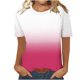 thumbnail image 1 of Tops Florales para las Mujeres Impreso Suéter Cuello Redondo Manga Corta, Ligero Y Casual Tops Cortos para las Mujeres, 1 of 8