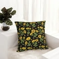 thumbnail image 6 of Yiaed Bees and Sunflowers Print Pillow Covers Super Soft Decorative Square Throw Pillow Covers Case Cushion Covers for Sofa Couch Bedroom Car Decor（No pillow core）-22"x22", 6 of 7