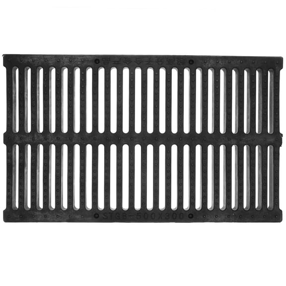 OUNONA High Polymer Plastic Drain Cover, Outdoor Garden Yard Water Channel Grate for Efficient Drainage Solutions
