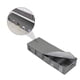 thumbnail image 5 of Caja de almacenamiento plegable de tela no tejida, resistente a la humedad (gris), 5 of 6