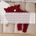 thumbnail image 3 of yboeqw Toddler Baby Girl Clothes 2 Piece Long Sleeve Ribbed Sweatshirt Top and Legging Pants Fall Winter Outfits Set,Size 12-18 Months, 3 of 9