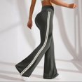 thumbnail image 5 of Resivox Women's High Waisted Flared Yoga Pants - Elastic Pilates-Friendly Leggings with Tummy Control & Leg-Lengthening Effect, Quick-Dry Fabric & Chic Solid Color for Workout & Date Nights Gray M, 5 of 5