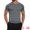 Gray, variant on DARING DIVA Men's Workout Stretch Crew Neck Short Sleeve T-Shirt M Dark Blue