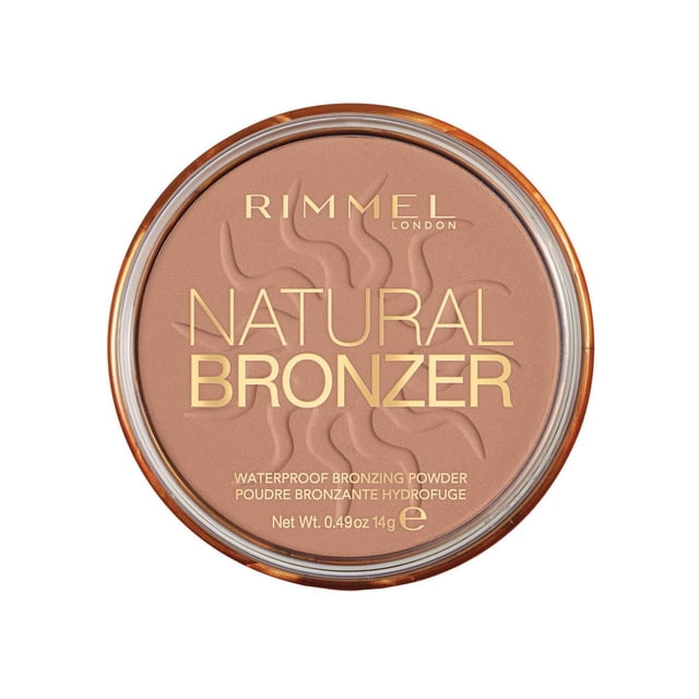 Rimmel Natural Bronzer, Waterproof, Sunkissed Finish, Blends Effortlessly, Up to 10H Wear, 100% Cruelty-Free