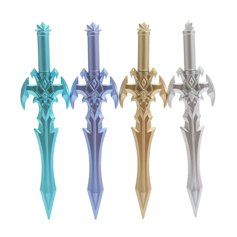 Fancy Items Sword Design Pen, (Pack of 6, Random color)
