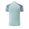 thumbnail image 4 of asjyhkr Mens T Shirts Mock Neck 1/4 Zip Athletic Workout Running Bike Basic Tshirts Summer Gym Tops, 4 of 4