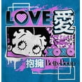 thumbnail image 2 of Kanji Style Betty Boop Love XOXO Hoodie Sweatshirt Women Brisco Brands 3X, 2 of 4