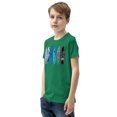thumbnail image 3 of Surf Vibe Boys' T-Shirt – Cool Beach Shirt, Skater Graphic Tee, Summer Coastal Outfit (Kelly, XL), 3 of 3