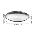 thumbnail image 5 of Pet Sculpted Piece, Stainless Steel Pet Sculpted Piece, Cat Dishes for and Water, 6 Inch Diameter Stainless Steel Plate, Single Piece Shallow Round Tray for Dry Kibble, Wet,, 5 of 9