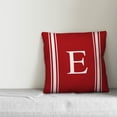 thumbnail image 2 of Creative Products Red Farmhouse Stripes Monogram 18x18 Spun Poly Pillow, 2 of 2