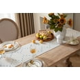 thumbnail image 3 of Boho Table Runner 13 x 90 Inch Long Natural Cotton Woven Runner with Tassels for Home Dining Table décor, for Modern Farmhouse Decor Coffee Table Runner, Taupe and Beige, 3 of 6