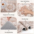 thumbnail image 7 of Findosom 2'x8' Runner Rugs for Hallway Machine Washable Runners Rug,Vintage Runner Rug Non Slip Kitchen Runner Rug Medallion Carpet Runner for Bedroom Laundry Entrance,Orange, 7 of 7