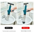 thumbnail image 6 of Pneumatic Floor Drain Unclogging Tool Pneumatic Toilet Plunger Powerful Toilet Pipe Dredger Pneumatic Floor Drain Sewer Connection for Bathroom Kitchen, 6 of 9