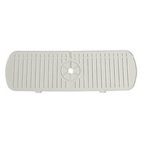 Pompotops Kitchen Silicone Sink Faucet Mat, 17.71x5.7 Inches Sink Splashing Guard Draining Pad Faucet Water Catcher Mat For Kitchen & Bathroom