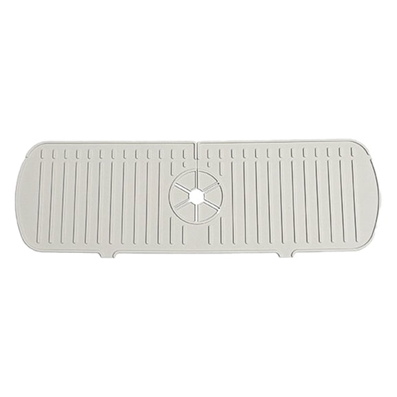 Rewenti Silicone Sink Faucet Mat Sink Splashing Guard Draining Pad Faucet Watercher Mat for Kitchen & Bathroom