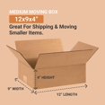 thumbnail image 2 of Cajas de envío BOX USA medianas 30 x 23 x 10 cm, paquete de 25, 2 of 4