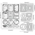 thumbnail image 6 of ATC Cards Clear Stamps and Vintage Label Lace Frame Cutting Dies Set for DIY Scrapbooking Cards Making Decorative Photo Album Notebook, 6 of 8