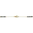 thumbnail image 2 of Yellow Gold Ion-Plated Stainless Steel Crystal Beaded Rosary Necklace 21-inch, 2 of 4