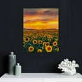 thumbnail image 5 of Nawypu Lady Canvas Wall Art  Sunflower Full Bloom at Sunset Poster Modern Canvas Wall Decor Nature Enthusiasts Home Canvas Wall Decoration for Restaurant Store Farm Wall Decor Framed to Hang, 5 of 5