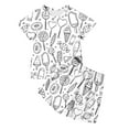 thumbnail image 1 of Vêtements Garçon Imprimés Manches Courtes Hauts Shorts Col Rond Vêtements d'Été Bébé Garçon Tenues Assorties pour la Famille 9-10 Ans Mode Garçons, 1 of 7