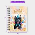 thumbnail image 5 of Watercolor Scottish Terrier Happy Birthday Celebration Balloons Gift Party Spiral Bound Journal Scottie Dog Lover Gifts 5x7in Spiral Notebook - 00028, 5 of 5