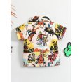 thumbnail image 3 of Bagilaanoe Toddler Baby Boys Short Sleeve Shirts Button Up T-shirt 3M 6M 12M1 8M 24M 3T Kids Cow Print Lapel Casual Tops, 3 of 9