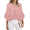 1-Pink-Floral, variant on Fantaslook Blouses for Women Floral Boho Summer Tops V Neck Short Sleeve Shirts