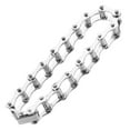 thumbnail image 5 of HINTRMENT 1Pack Mens Steel Bracelet in Silver Color for Weddings and Proms 0.31In, 5 of 8