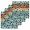 turquoise, variant on Brown Beige Kitchen Dish Towels for Drying Dishes Set of 3, Rustic Farmhouse Dog Paw Vintage Waffle Weave Microfiber Hand Tea Bathroom Towels Quick Dry & Absorbent Towel 12x12