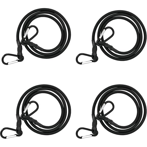 4pcs Ratchet Strap, 1m Sand Bungee Rope Bungee Cord Bungee Cord with Black Hook, Camping Safety Luggage Carrier Holder
