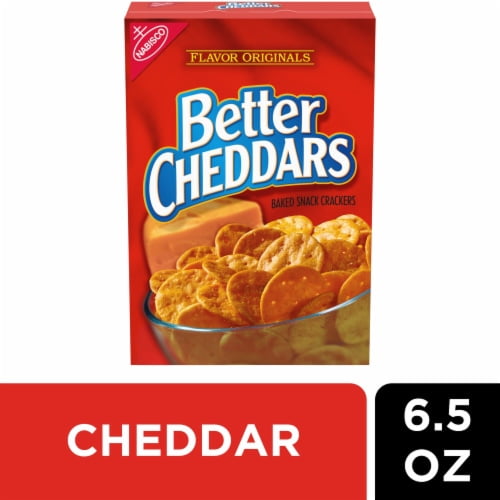 Better Cheddars Cheese Crackers 6.5 oz - Pack of 2