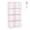 Pink-8 Cube, variant on 6 Cube Silver Gray Metal Grid Modular Storage Bookcase