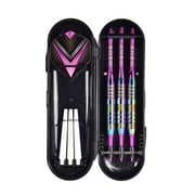SEFUONI Aluminum Alloy-Dart Shafts Soft Tip Darts Set with Travel Case Colorful Darts PET Flight Gift for Men Beginners-Players
