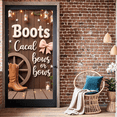 thumbnail image 6 of Decorative Design Gender Reveal Banner Pink Bow Western Boots Wooden Background for Baby Shower Party Country Celebration Event Decoration, 6 of 8