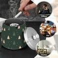 thumbnail image 4 of Yayeee Ashtray with Lid for Cigarette Smokeless Stainless Steel Home Ash Holder, Pink Christmas Trees, 4 of 7