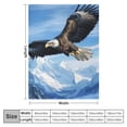 thumbnail image 4 of Orinice Bald Eagle Flying Blanket Gfits for Women Men Kids   Throw Blankets Soft Fuzzy Lightweight for Home Decor Couch Bed Sofa  50x60in, 4 of 6