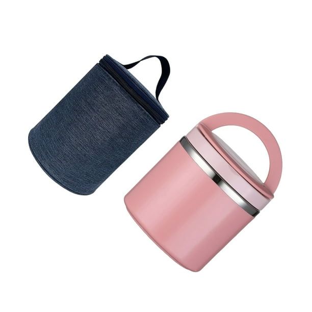 Toystoory Frasco para sopa, termo para comida caliente, termo para comida, frasco para comida caliente Mostrada rosa 1000ml