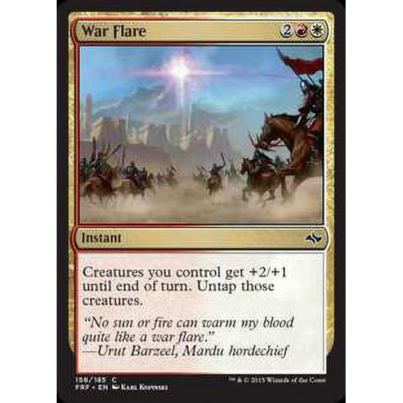 MtG Fate Reforged Common War Flare (Foil) #158