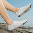 thumbnail image 2 of Sngxgn Men Sport Running Shoes Mesh Breathable Fashion Sneakers(White,45), 2 of 8