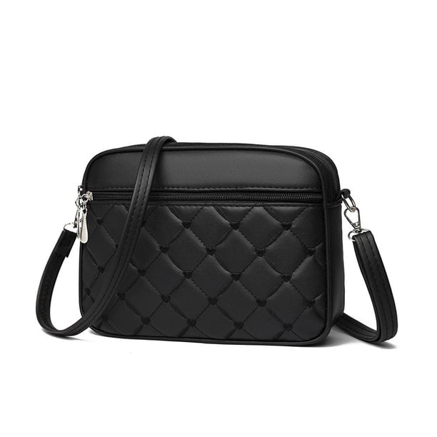 Nuevo bolso bandolera para mujer: práctico diseño de diamantes bordados, material de PU, gran capacidad y ligero para viajes y desplazamientos diarios.