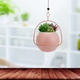 thumbnail image 4 of Macetero Colgante, de Plástico olgador para Planta Maceteros Modernos para Ventana Y Techo para de Cactus Sucul sakura Soledad canasta de maceta colgante, 4 of 9