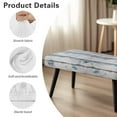 thumbnail image 7 of Psesaysky Christmas Dining Bench Cover, Blue Wooden Design Stretch Washable Rectangle Bench Seat Covers, Dining Table Chair Slipcover for Dining Room, Living Room, Kitchen, Garden, 7 of 7