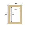thumbnail image 2 of Canvas Linen Texture Photo Mat - Beige 16x20 for 8x10 Photos - Fits 16x20 Frame, 2 of 9