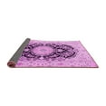 thumbnail image 2 of Ahgly Company Indoor Round Medallion Pink Traditional Area Rugs, 7' Round, 2 of 4