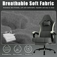 thumbnail image 5 of AsterOutdoor Ergonomic Gaming Chair with Pocketed Spring Cushion, Breathable Fabric, Footrest & Adjustable Lumbar Support, Multicolor, 5 of 6