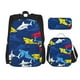 thumbnail image 1 of Disketp Cartoon Shark Mochila Estampada de Gran Capacidad con Lonchera y Estuche, Set de 3 Piezas para Estudiantes, 1 of 7