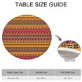 thumbnail image 6 of Boho Yellow Ethnic Geometric Pattern Round Fitted Tablecloth with Elastic Edge,Dining Table Cover Waterproof,Outdoor Round Tablecloth for Camping,Dining,Indoor and Outdoor, 6 of 7