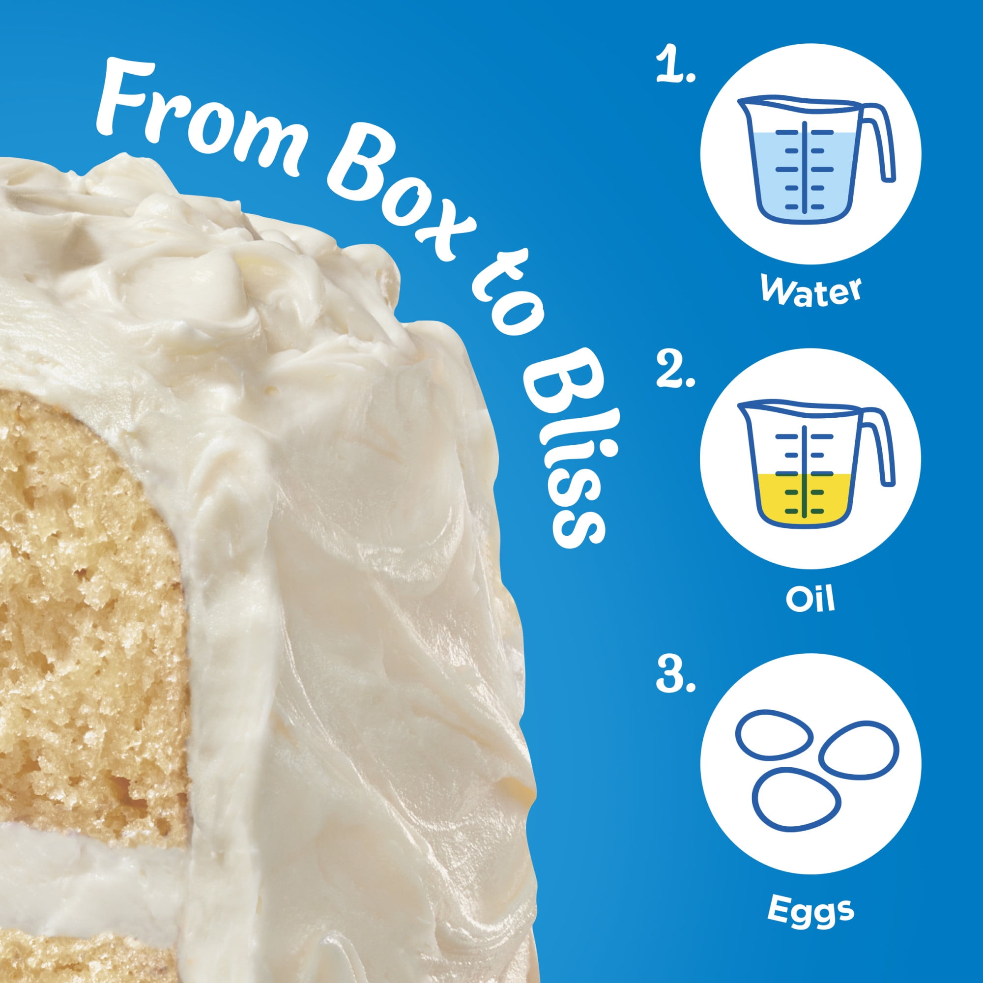 (2 pack) Pillsbury Moist Supreme Creamy Almond Cake Mix, 15.25 oz Box